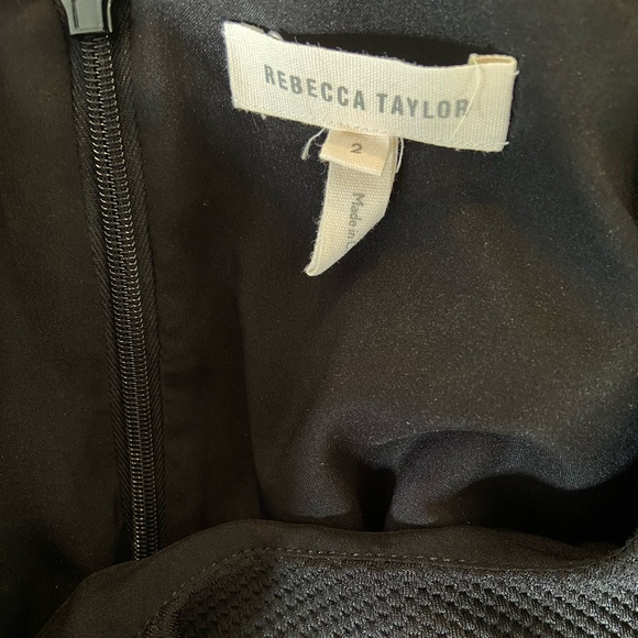 Rebecca Taylor Sleeveless Black Cocktail Dress Woman’s Size 2 - Picture 9 of 9